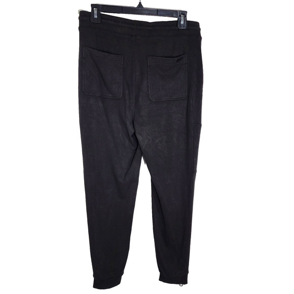 White House Black Market Womens Cargo Jogger Pant Black Small Zip Ankle Pockets - Picture 2 of 14